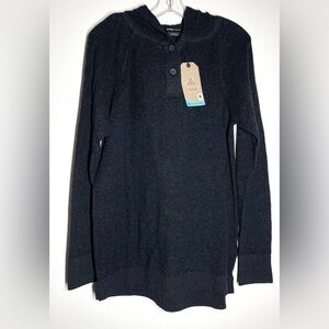 Prana | Milani Tunic / Hoodie | Dark Grey/Black | Size L